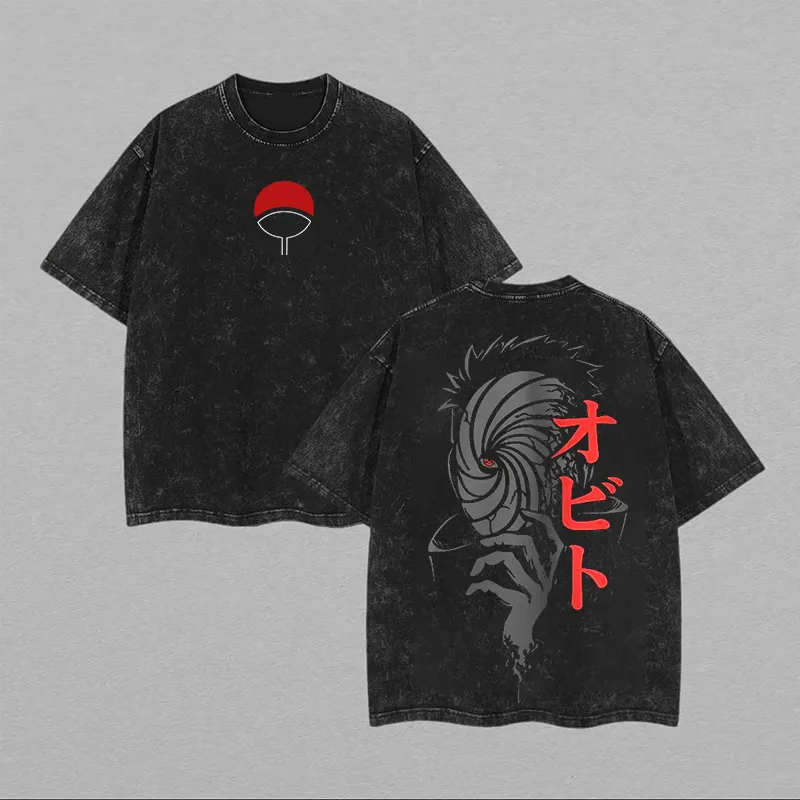 Naruto Shisui Uchiha T Shirt M - Acid Wash Vintage Graphic T Shirt ulasan dan harga