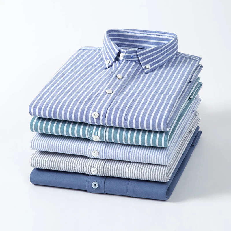 2025 100% Cotton Oxford Shirts - Oxford Cotton Casual Shirt Business ulasan dan harga
