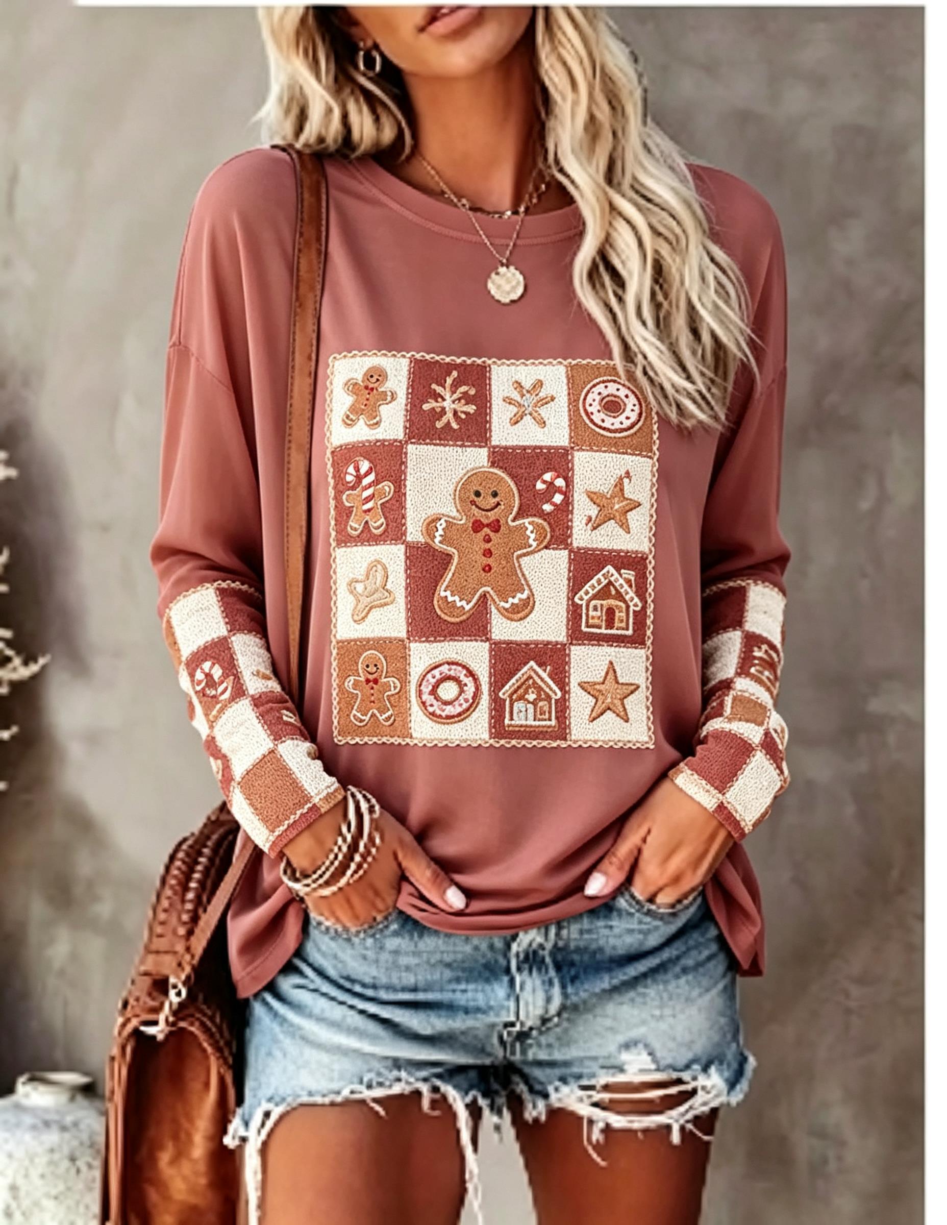 Women Long Sleeve T Shirt Fox  - T-Shirts ulasan dan harga