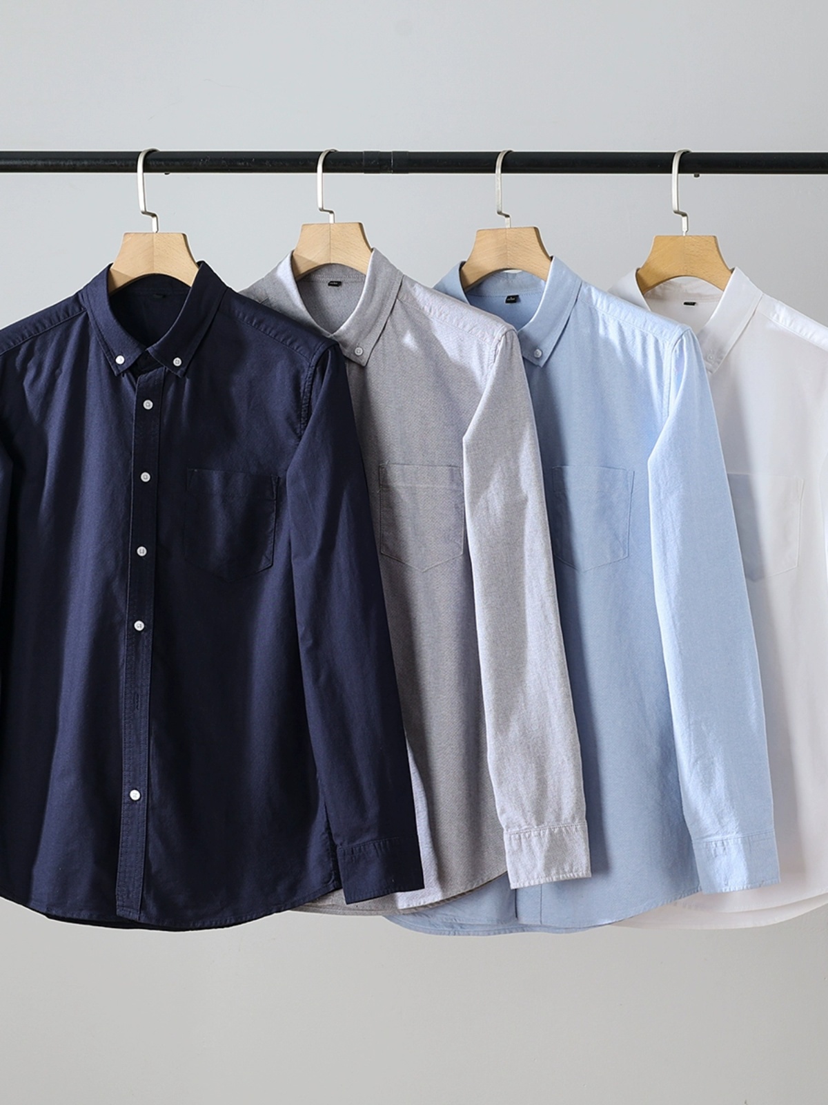 High Quality Pure Cotton Oxfor - Oxford Cotton Casual Shirt Business ulasan dan harga